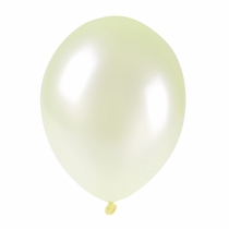 Balóny metalické 28cm 100ks krémové
